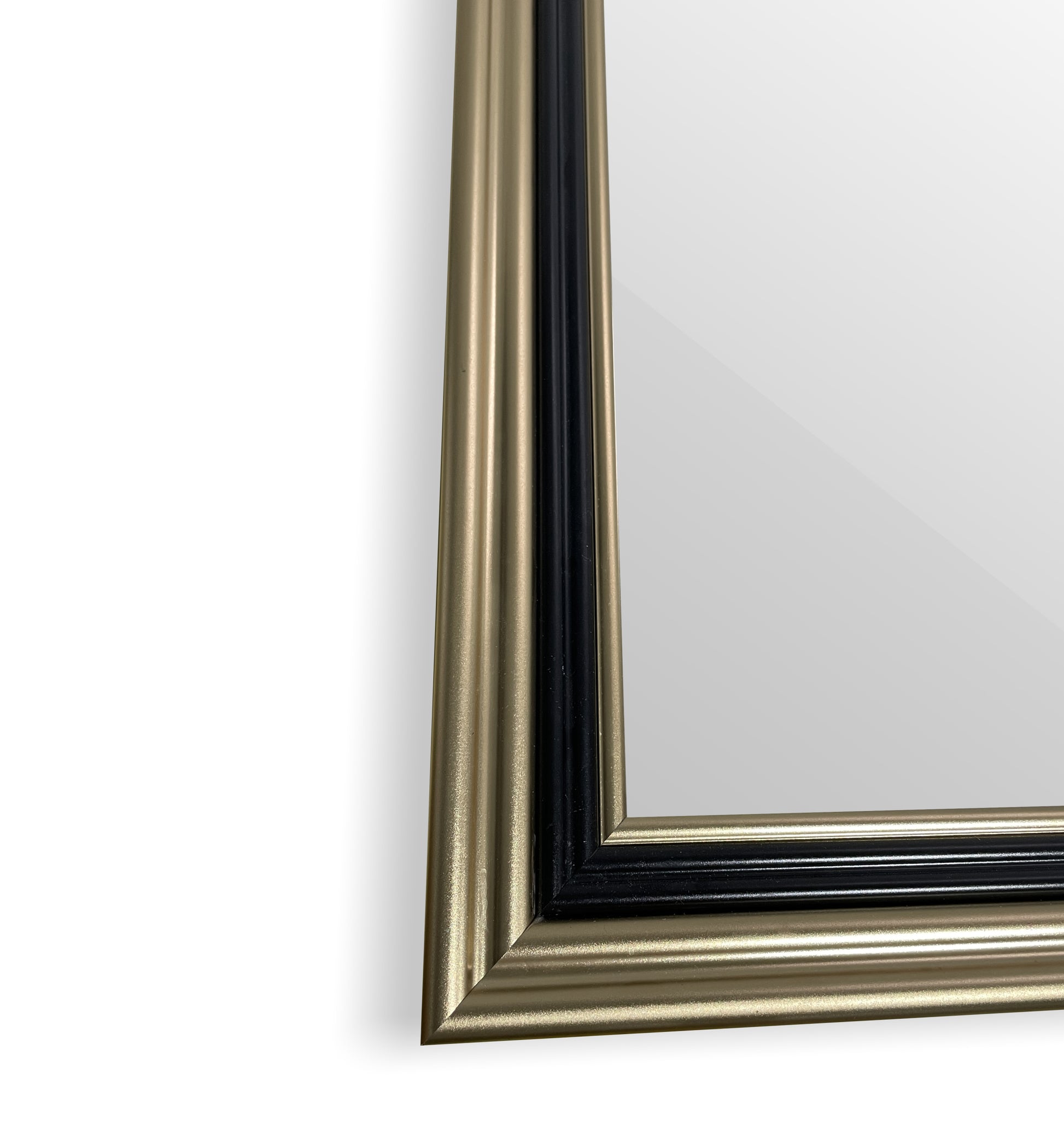 70"*36" Bathroom Mirror Without Led Light Modern Style White Gold Classic,Luxury,Modern Glass Glass