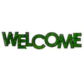 Welcome Letter Art Moss Wall Decor Green Iron