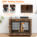 Dog Crate Furniture, Large Dog Kennel, 38