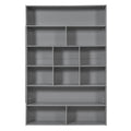 Twin Over Twin Bunk Bed With 2 Drawers And Multi Layer Cabinet, Gray Gray Solid Wood Mdf
