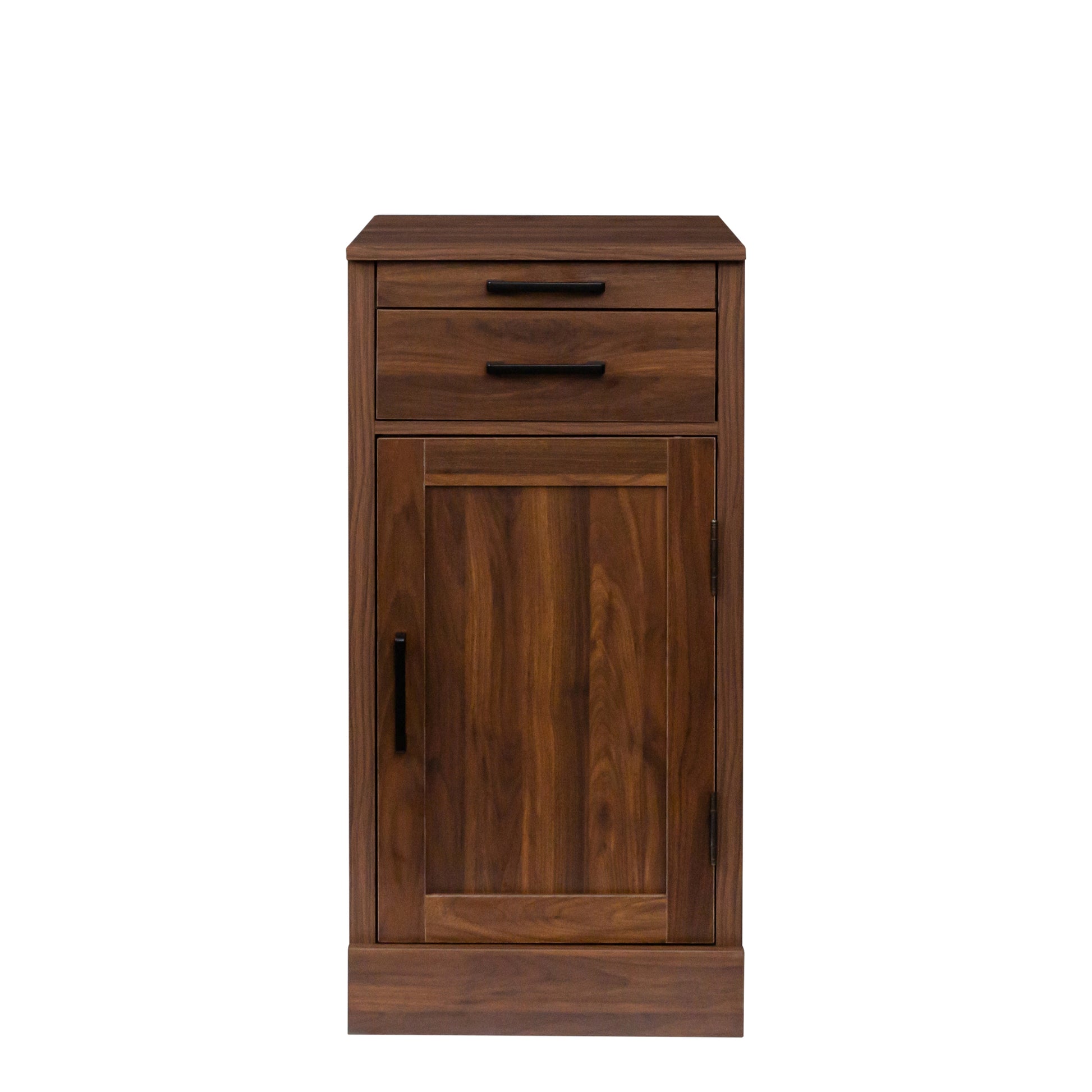 Brown Walnut Color Modular Wine Bar Cabinet Buffet Cabinet With Hutch For Dining Room Walnut Brown Mdf