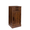 Brown Walnut Color Modular Wine Bar Cabinet Buffet Cabinet With Hutch For Dining Room Walnut Brown Mdf