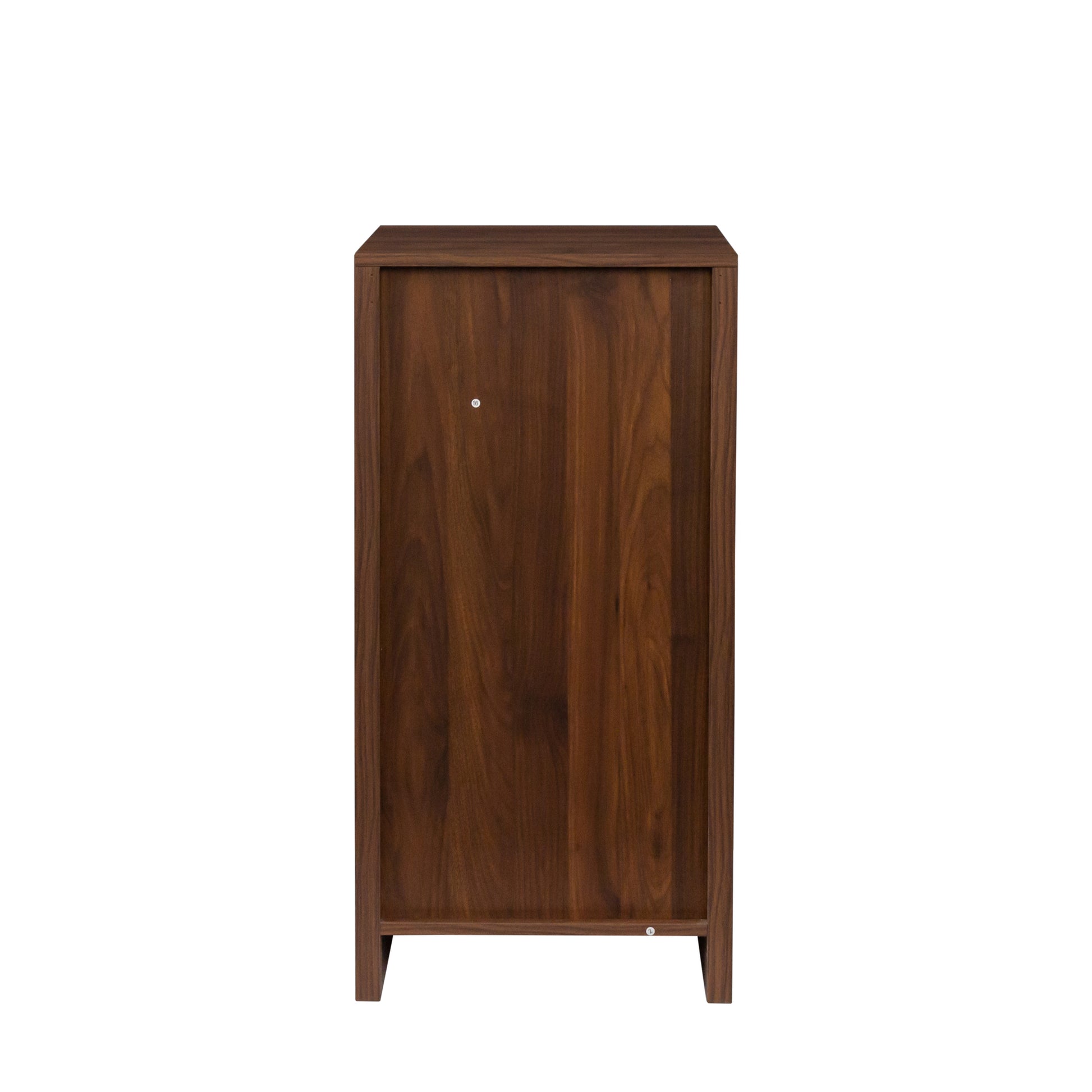 Brown Walnut Color Modular Wine Bar Cabinet Buffet Cabinet With Hutch For Dining Room Walnut Brown Mdf