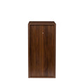 Brown Walnut Color Modular Wine Bar Cabinet With Storage Shelves With Hutch For Dining Room Walnut Brown Mdf