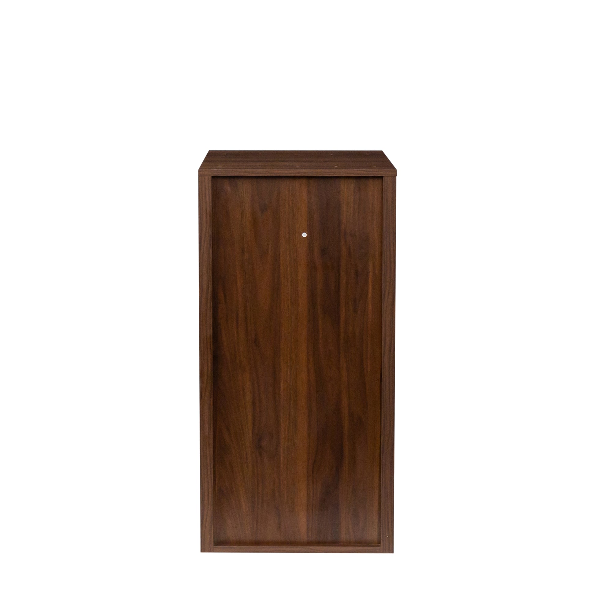 Brown Walnut Color Modular Wine Bar Cabinet With Storage Shelves With Hutch For Dining Room Walnut Brown Mdf