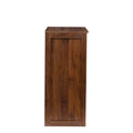 Brown Walnut Color Modular Wine Bar Cabinet With Storage Shelves With Hutch For Dining Room Walnut Brown Mdf