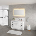 Bathroom Led Mirror Is Multi Functional And Each Function Is Controlled By A Smart Touch Button. Gold Ceramic