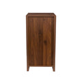 Brown Walnut Color Modular 24 Wine Bar Cabinet Buffet Cabinet Walnut Brown Mdf