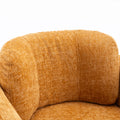 Mid Century Modern Barrel Accent Chair Armchair For Living Room, Bedroom, Guest Room,Office, Pumpkin Orange Pumpkin Orange Upholstered
