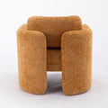 Mid Century Modern Barrel Accent Chair Armchair For Living Room, Bedroom, Guest Room,Office, Pumpkin Orange Pumpkin Orange Upholstered