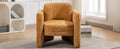 Mid Century Modern Barrel Accent Chair Armchair For Living Room, Bedroom, Guest Room,Office, Pumpkin Orange Pumpkin Orange Upholstered
