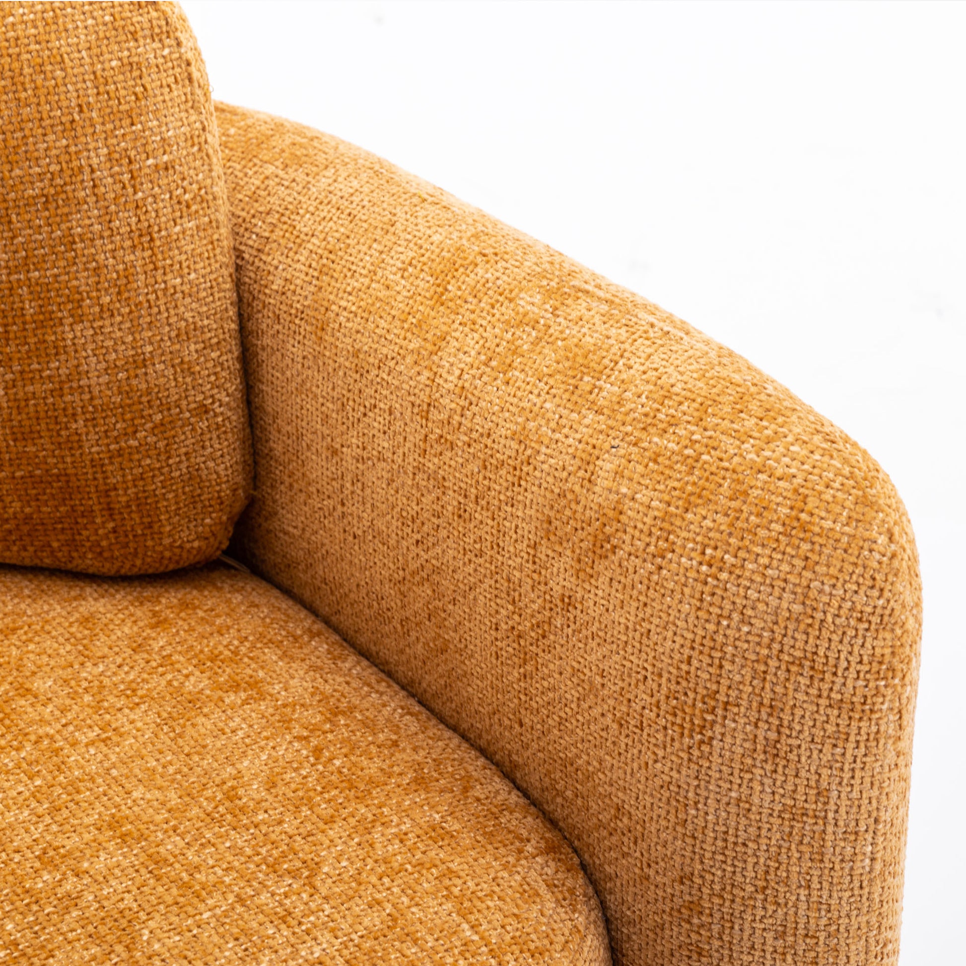 Mid Century Modern Barrel Accent Chair Armchair For Living Room, Bedroom, Guest Room,Office, Pumpkin Orange Pumpkin Orange Upholstered