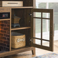 55 Inch Tv Media Stand With Electric Fireplace Kd Inserts Heater,Reclaimed Barnwood Color Powder Coated Electric Reclaimed Barnwood Vent Free Primary Living Space Yes Insert Temptered Glass Stainless Steel Mdf Electric