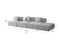 Wks3 Piano Key Combination Sofa, 2 Single Seats Plus 1 Luxury Cloth Sofa, Green Green Fabric 4 Seat