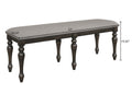 Brown Gray Finish Rectangular Extendable Table Top 18