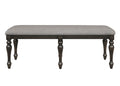 Brown Gray Finish Rectangular Extendable Table Top 18