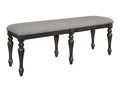 Brown Gray Finish Rectangular Extendable Table Top 18