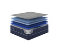 Healthrest By Restonic Polarbreeze Plush, Full Navy Blue Steel Foam