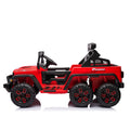 24V Ride On Large Pickup Truck Car For Kids,Ride On 4Wd Toys With Remote Control,Parents Can Assist In Driving,Bluetooth Music Version,Pickup Truck Design With Spacious Storage In The Rear. Red Polyethylene