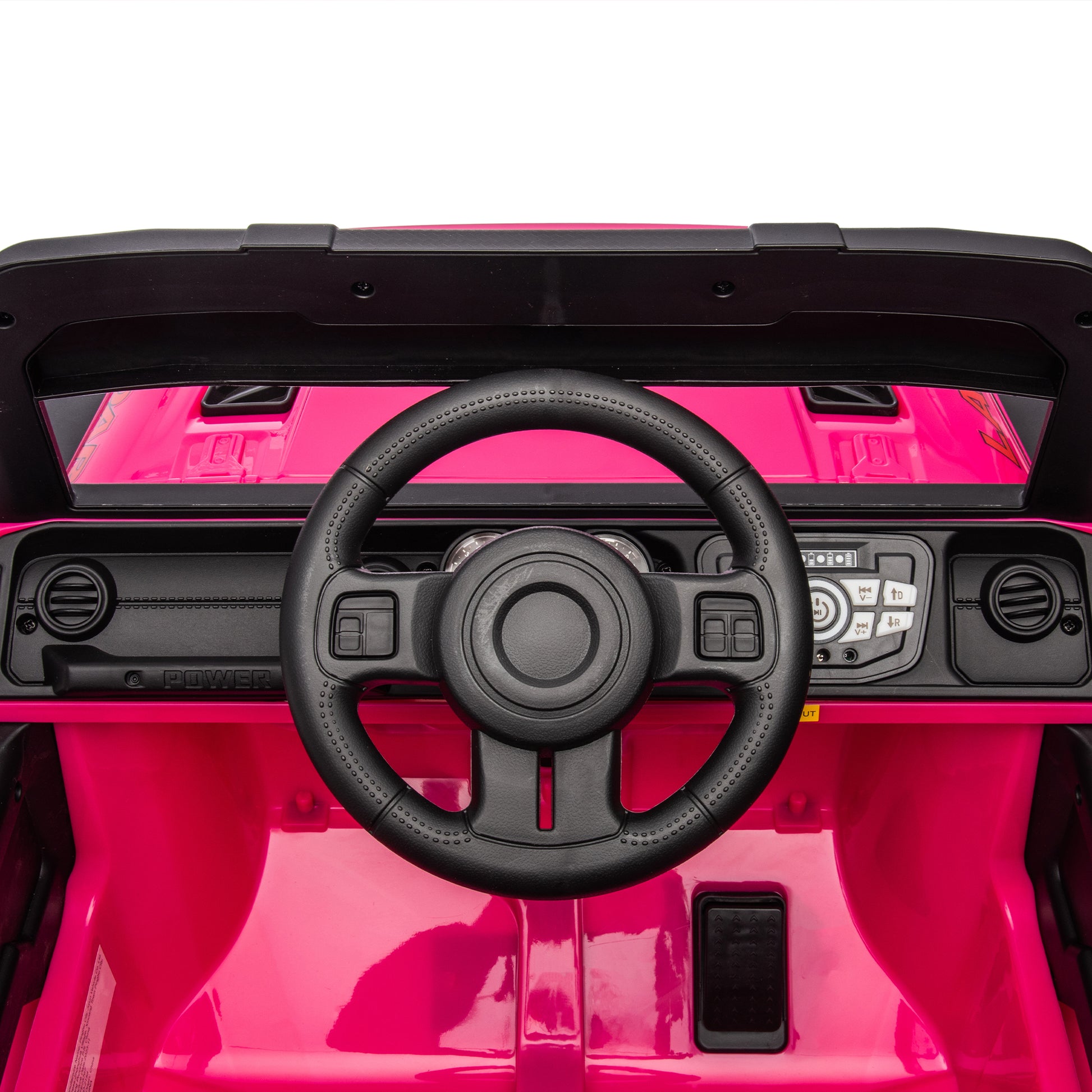 24V Ride On Large Pickup Truck Car For Kids,Ride On 4Wd Toys With Remote Control,Parents Can Assist In Driving,Bluetooth Music Version,Pickup Truck Design With Spacious Storage In The Rear. Pink Polyethylene