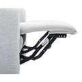 270 Degree Swivel Electric Recliner Home Theater Seating Single Reclining Sofa Rocking Motion Recliner With A Phone Holder For Living Room, Grey Grey Foam Polyester