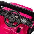 24V Ride On Large Pickup Truck Car For Kids,Ride On 4Wd Toys With Remote Control,Parents Can Assist In Driving,Bluetooth Music Version,Pickup Truck Design With Spacious Storage In The Rear. Pink Polyethylene