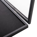 Jersey Frame Display Case With Lengthened Hanger For Baseball Basketball Football Hockey Sport Shirt And Uniform, Black Black Pine