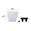 2 Pack Smart Self Watering Planter Pot For Indoor And Outdoor White Square Cone White Abs