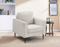 Living Room Upholstered Sofa With High Tech Fabric Surface Chesterfield Tufted Fabric Sofa Couch, Large White. White Primary Living Space American Design Polyester Chenille