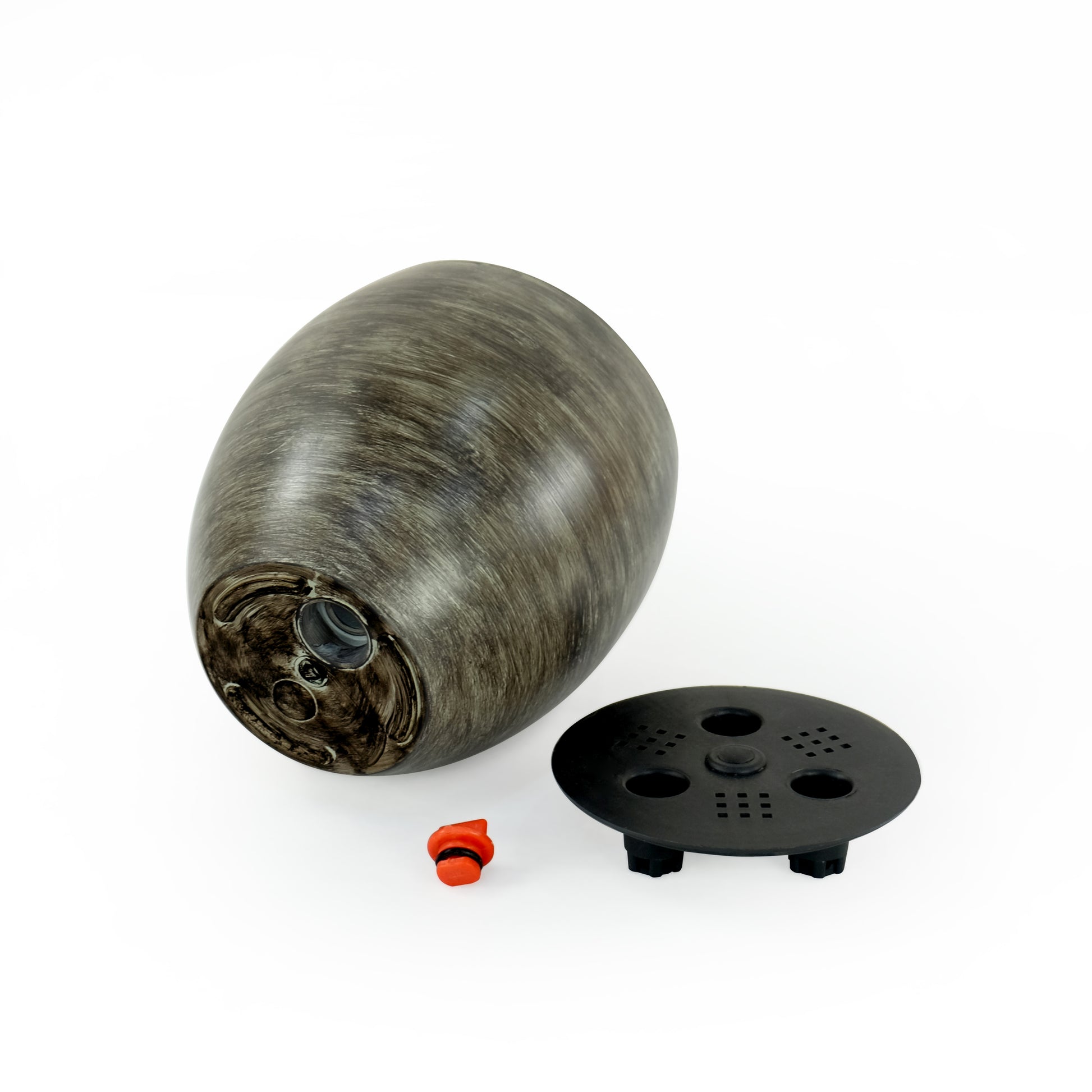 Smart Self Watering Round Planter Pot For Indoor And Outdoor Gray Wash Gray Wash Abs