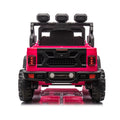 24V Ride On Large Pickup Truck Car For Kids,Ride On 4Wd Toys With Remote Control,Parents Can Assist In Driving,Bluetooth Music Version,Pickup Truck Design With Spacious Storage In The Rear. Pink Polyethylene