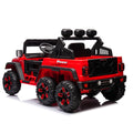 24V Ride On Large Pickup Truck Car For Kids,Ride On 4Wd Toys With Remote Control,Parents Can Assist In Driving,Bluetooth Music Version,Pickup Truck Design With Spacious Storage In The Rear. Red Polyethylene