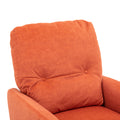 270 Degree Swivel Electric Recliner Home Theater Seating Single Reclining Sofa Rocking Motion Recliner With A Phone Holder For Living Room, Orange Orange Foam Polyester