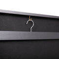 Jersey Frame Display Case With Lengthened Hanger For Baseball Basketball Football Hockey Sport Shirt And Uniform, Black Black Pine
