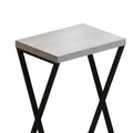 Modern Design Kitchen Dining Table, Pub Table With X Shaped Table Legs, Long Dining Table Set With 3 Stools, Easy Assemble, Gray Gray Mdf Metal