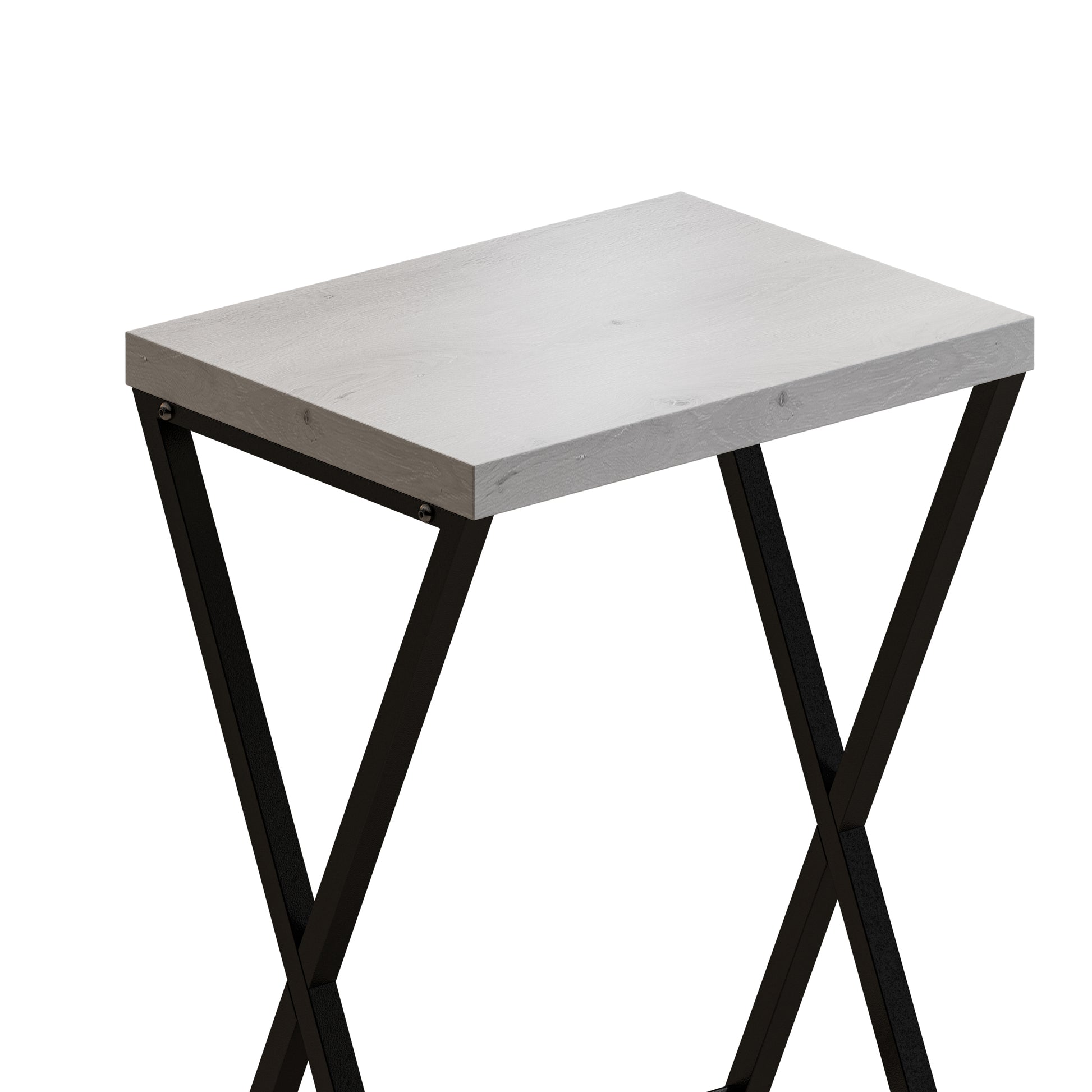 Modern Design Kitchen Dining Table, Pub Table With X Shaped Table Legs, Long Dining Table Set With 3 Stools, Easy Assemble, Gray Gray Mdf Metal