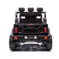 24V Ride On Large Pickup Truck Car For Kids,Ride On 4Wd Toys With Remote Control,Parents Can Assist In Driving,Bluetooth Music Version,Pickup Truck Design With Spacious Storage In The Rear. Black Polyethylene