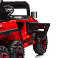 24V Ride On Large Pickup Truck Car For Kids,Ride On 4Wd Toys With Remote Control,Parents Can Assist In Driving,Bluetooth Music Version,Pickup Truck Design With Spacious Storage In The Rear. Red Polyethylene