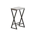 Modern Design Kitchen Dining Table, Pub Table With X Shaped Table Legs, Long Dining Table Set With 3 Stools, Easy Assemble, Gray Gray Mdf Metal