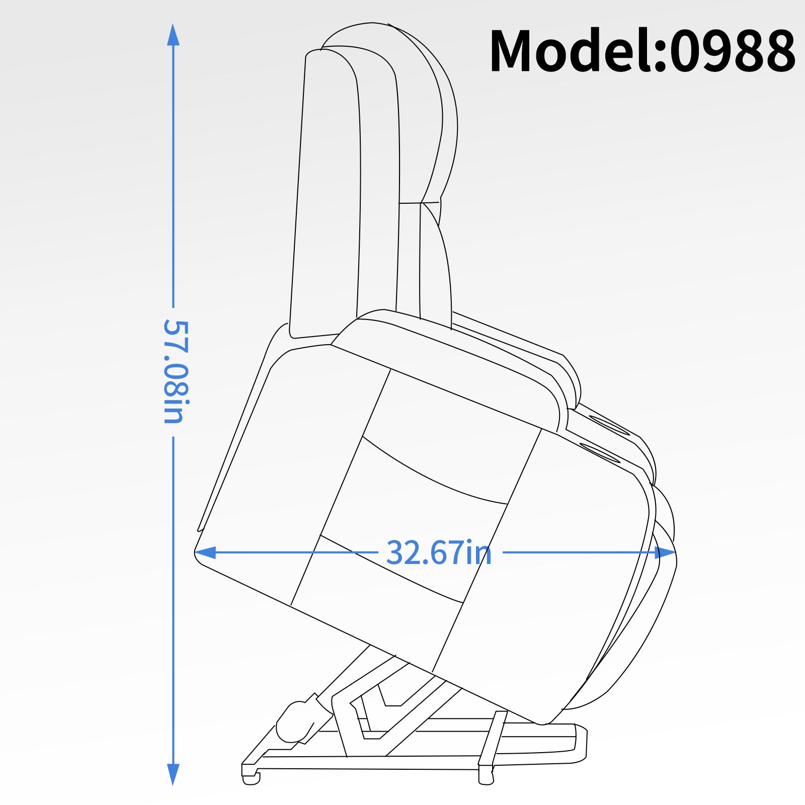 Infinite Position Single Motor Up To 350 Lbs Power Lift Recliner Chair For Elderly, Heavy Duty Motion Mechanism With 8 Point Vibration Massage And Lumbar Heating, Usb Charging Port, Cup Holders, Grey White Metal Primary Living Space Heavy Duty Pine Grey