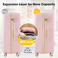 3 Piece Luggage Set Hardside Spinner Suitcase With Tsa Lock 20