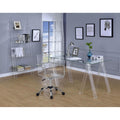 Clear Acrylic Ladder Bookcase 4 Clear Ladder Vertical Office Plastic Open Back Contemporary,Modern Acrylic