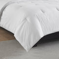 Oversized Down Alternative Comforter White Polyester