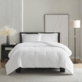 Oversized Down Alternative Comforter White Polyester