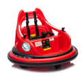 12V Ride On Bumper Car For Kids,Electric Car For Kids,1.5 5 Years Old,W Remote Control, Led Lights, Bluetooth & 360 Degree Spin, Vehicle Body With Anti Collision Padding Five Point Safety Belt,2Wd Red Polypropylene