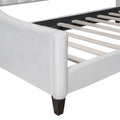 Modern Luxury Tufted Button Daybed,Twin,Beige Box Spring Not Required Twin Beige Wood Velvet Upholstered
