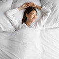 Oversized Down Alternative Comforter White Polyester