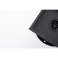 6 Inch Grid Shower Floor Drain Matte Black Stainless Steel