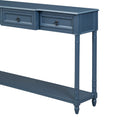 Console Table Sofa Table With Drawers For Entryway With Projecting Drawers And Long Shelf Antique Navy, Old Sku: Wf189574Aam Antique Navy Solid Wood Mdf