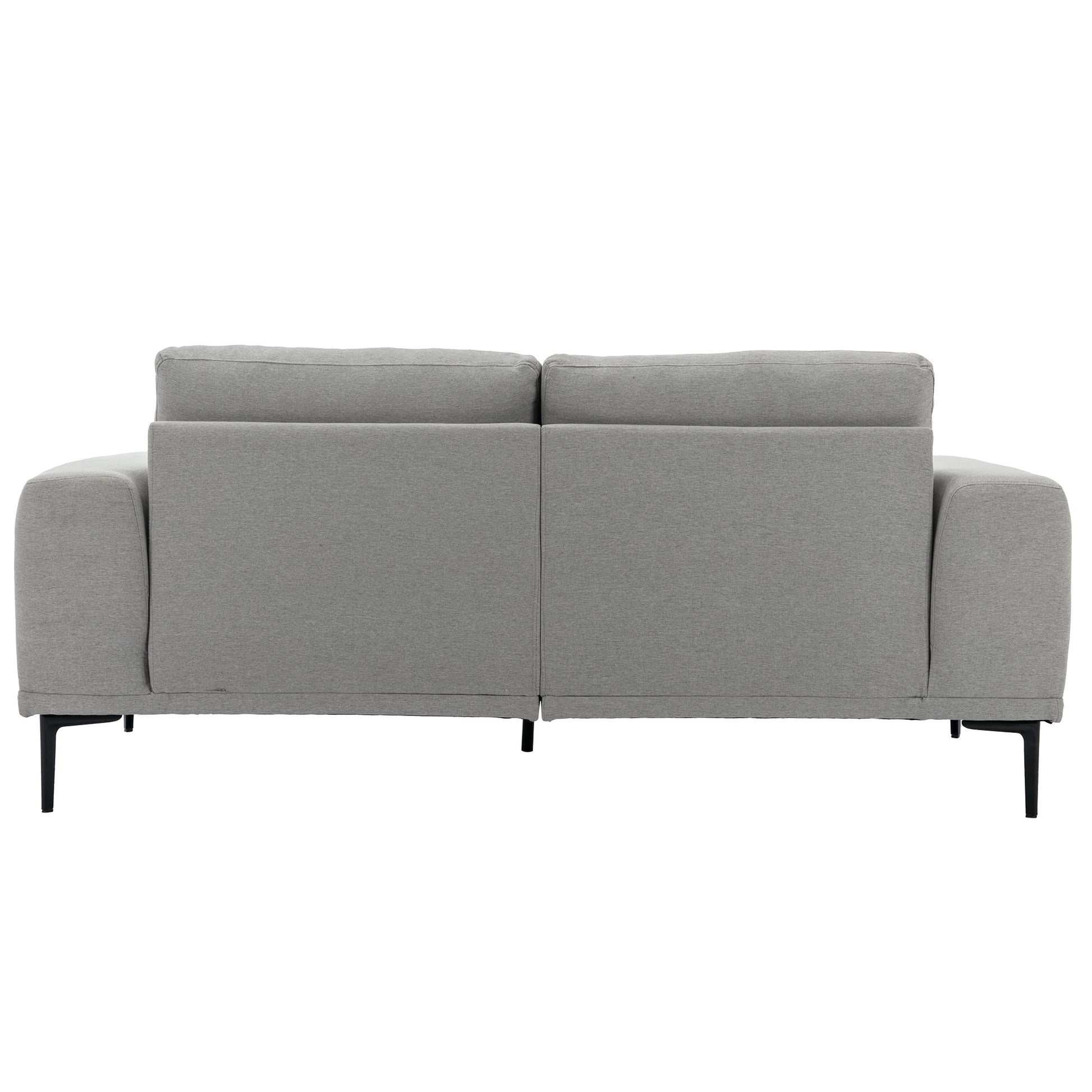 Large Sofa, 74.8 Inch Linen Fabric Loveseat Couch Mid Century Modern Upholstered Accent Couches For Living Room, Apartment, Bedroom,Light Grey Light Grey Linen Wood Dining Room Medium Soft Cushion Back Foam Linen 2 Seat